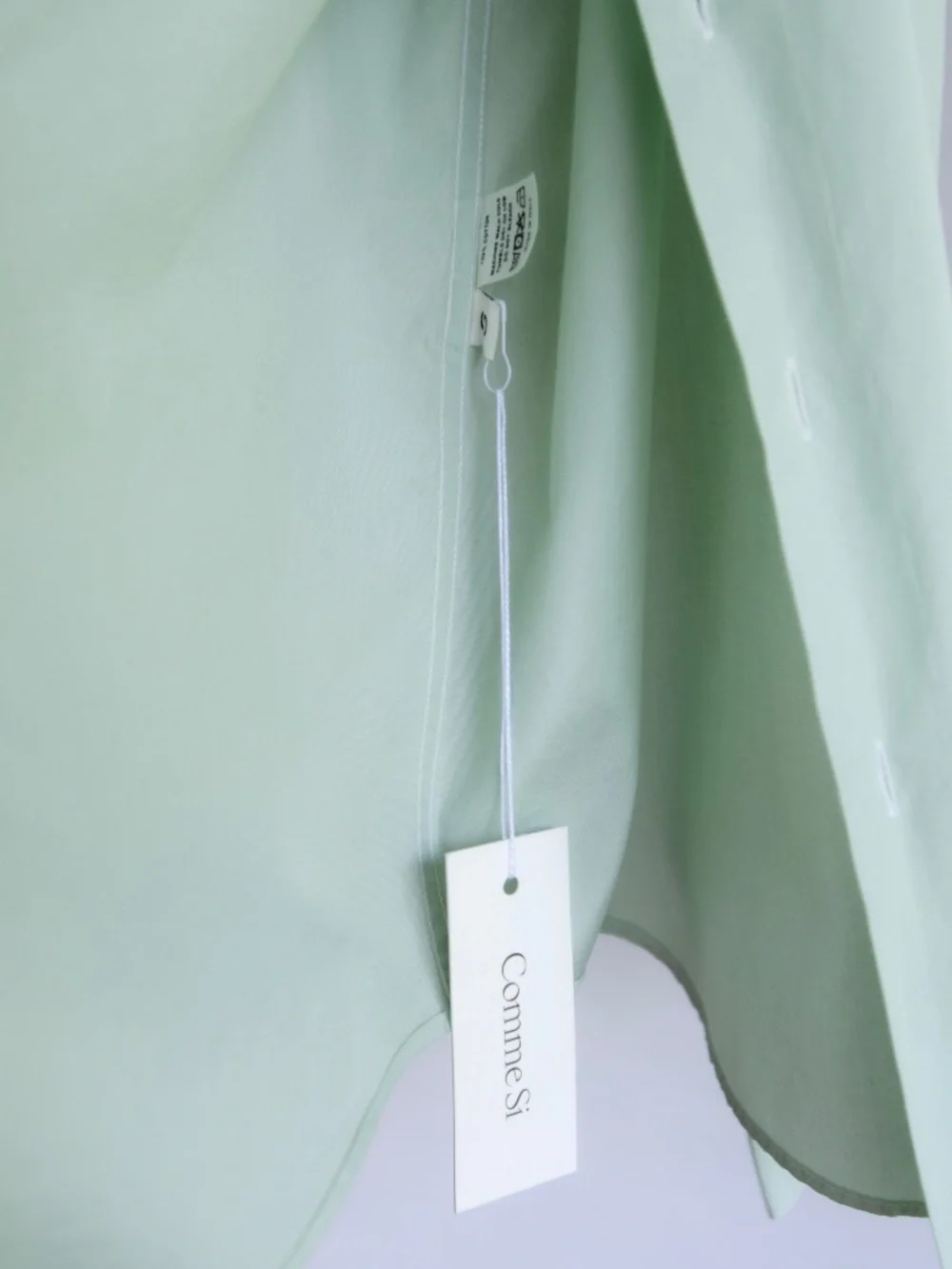 Comme Si La Shirt Classica Sage Poplin Cotton Like New - Picture 6 of 6
